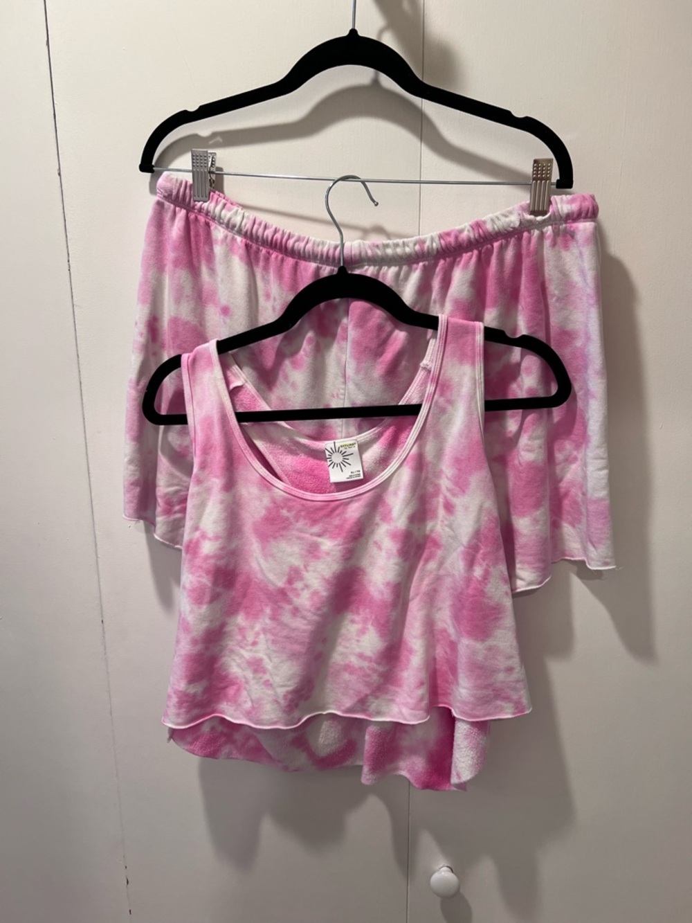 Aerie Lounge Set Pink Tie-Dye XL